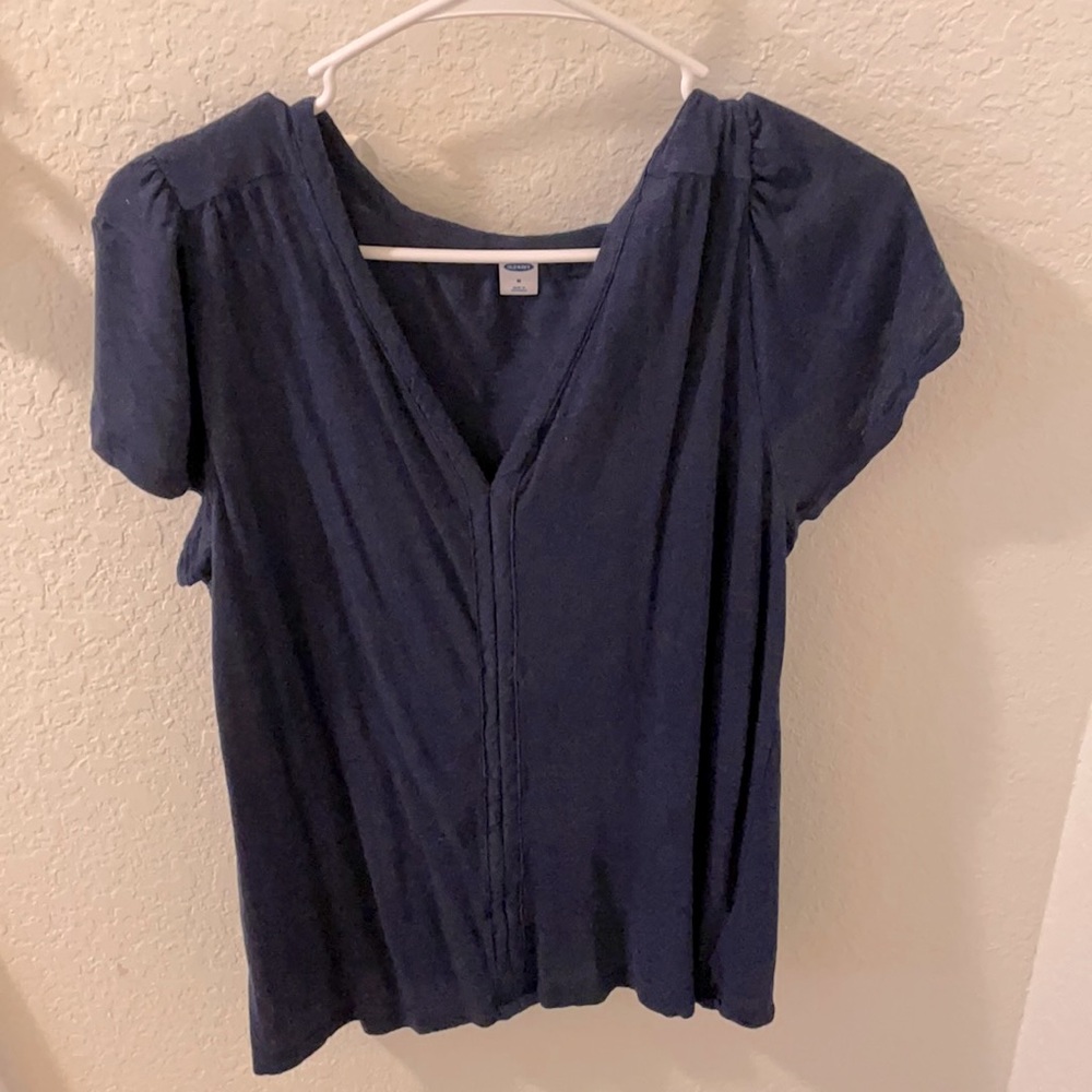 Old navy large navy shirt sleeve shirt
